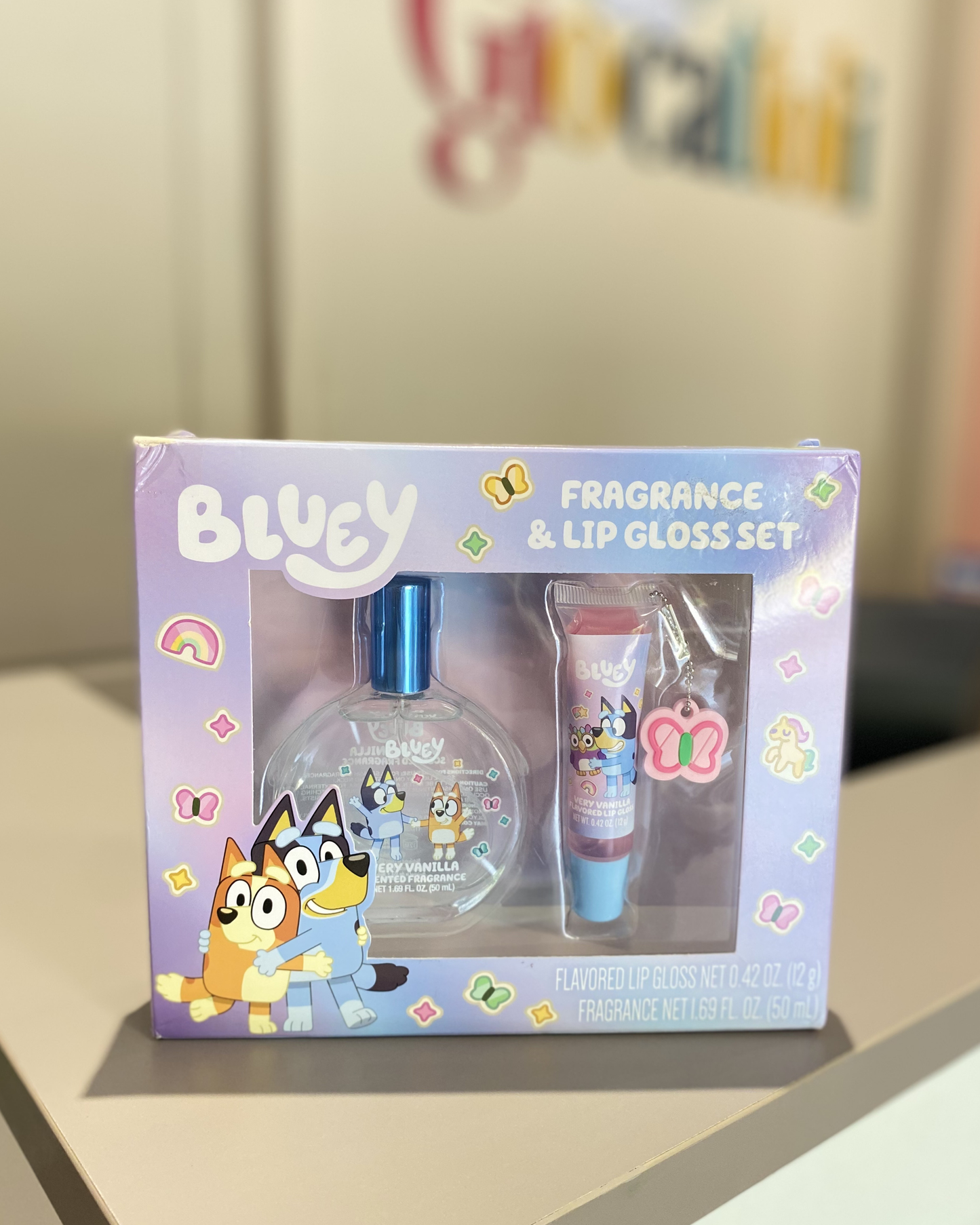 Set de Fragancia y Brillo Labial Bluey Very Vanilla