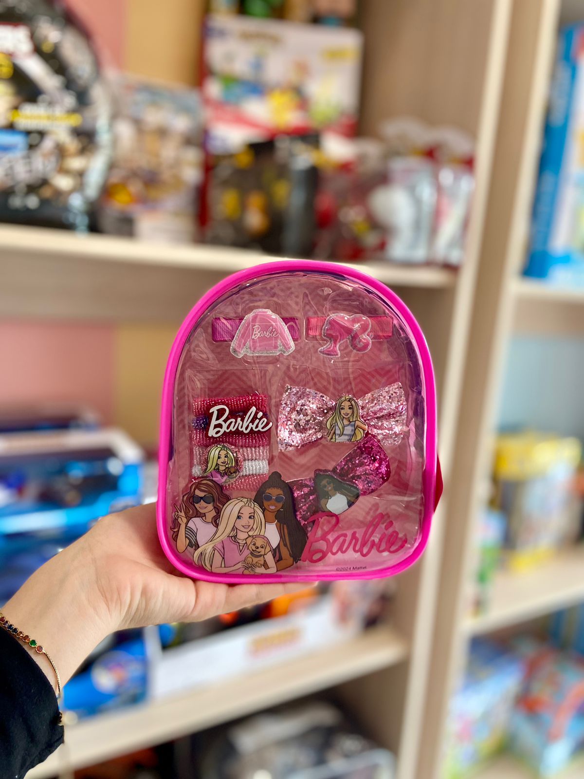 Mochila de Barbie Juego de accesorios para el cabello