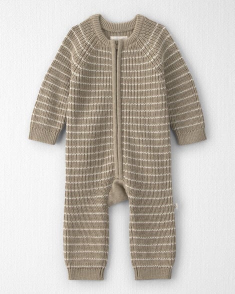 Baby Organic Cotton Sweater Knit Jumpsuit | Little Planet