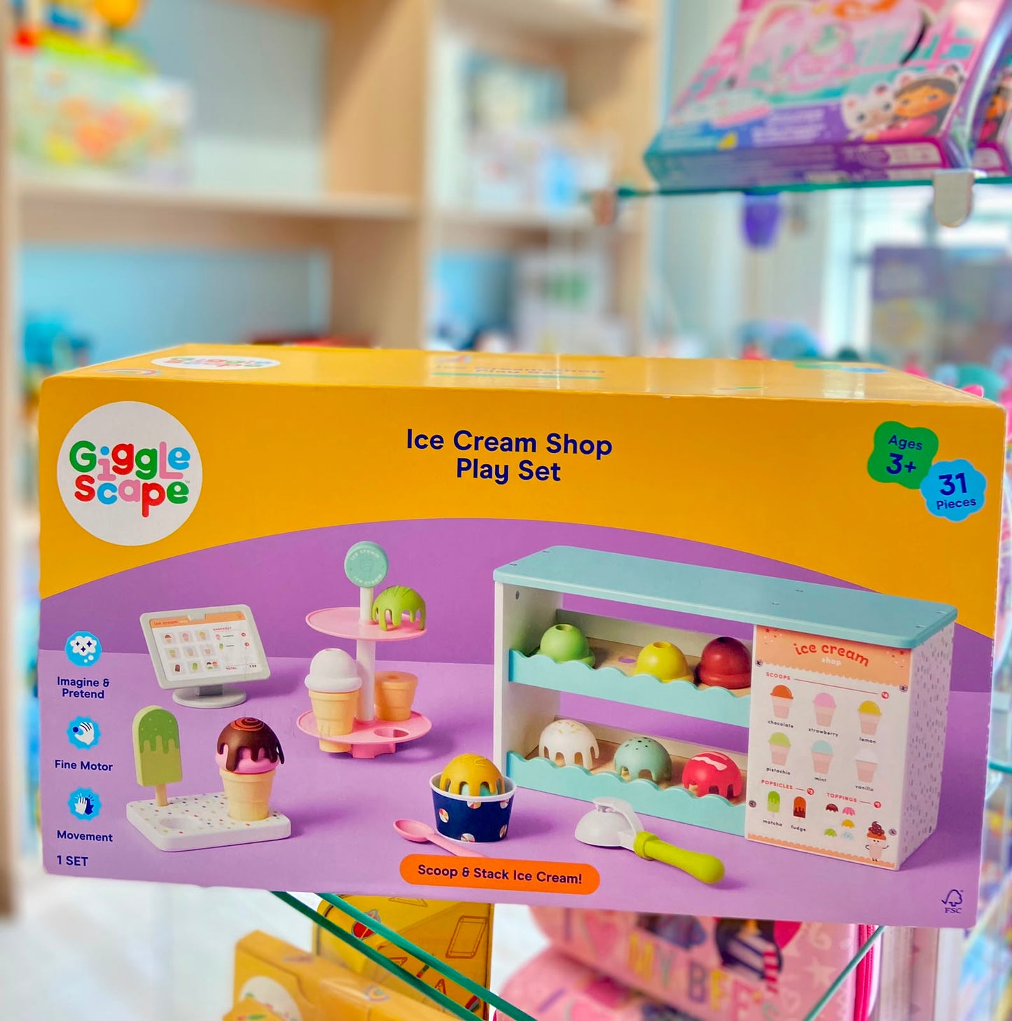 Set de juego de heladería-31 piezas