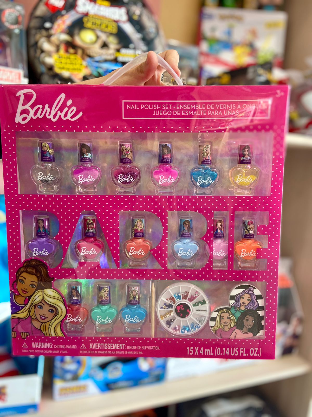 Barbie Juego De Esmalte para Uñas / 18 piezas