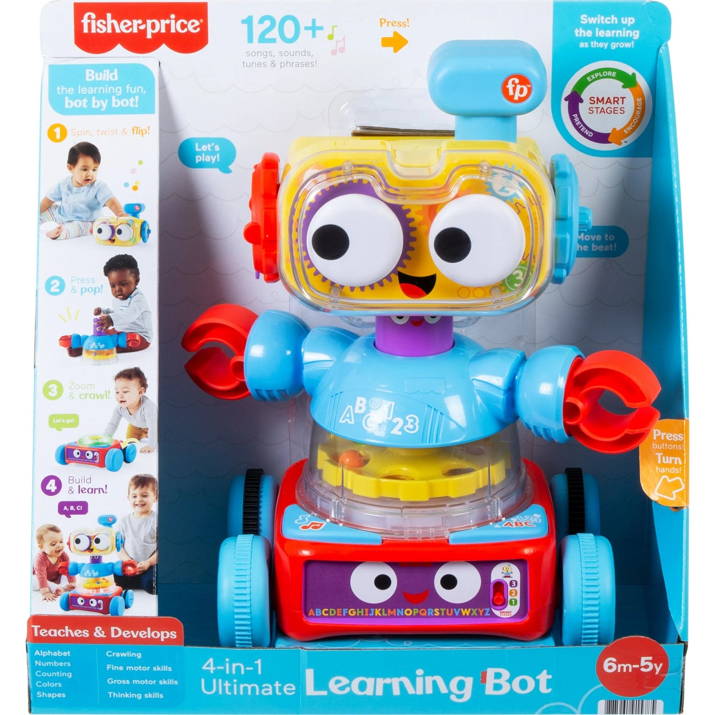 Fisher-Price - Robot de Aprendizaje  Interactivo 4 en 1