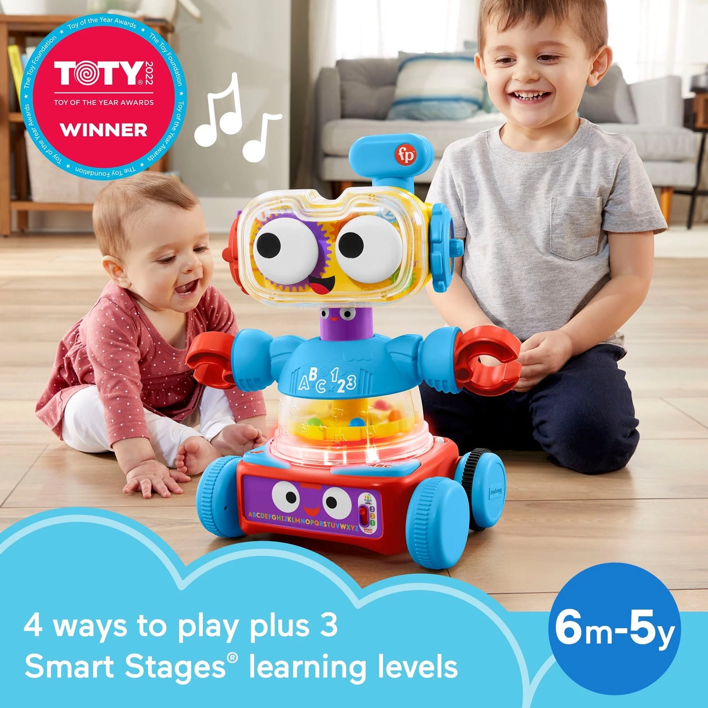 Fisher-Price - Robot de Aprendizaje  Interactivo 4 en 1