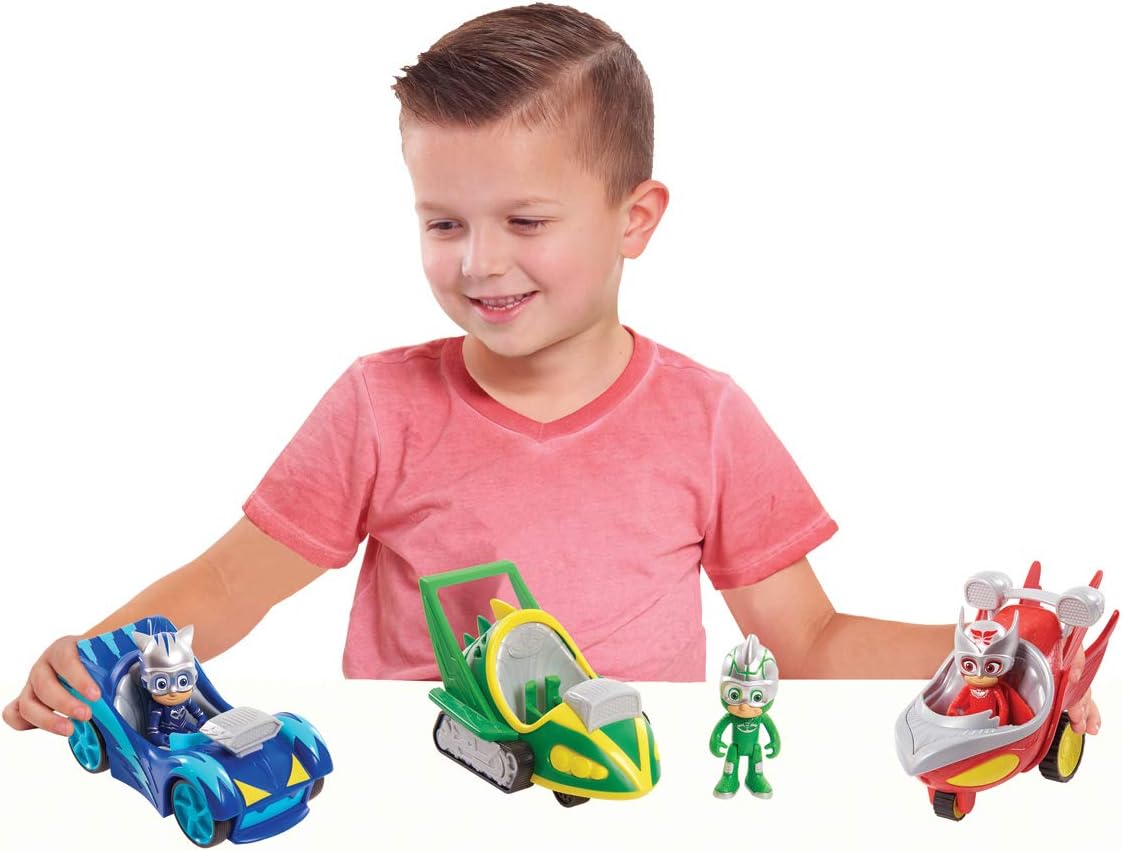 Just Play- PJ Masks Speed Boosters Vehicles | 3 Coleccionables