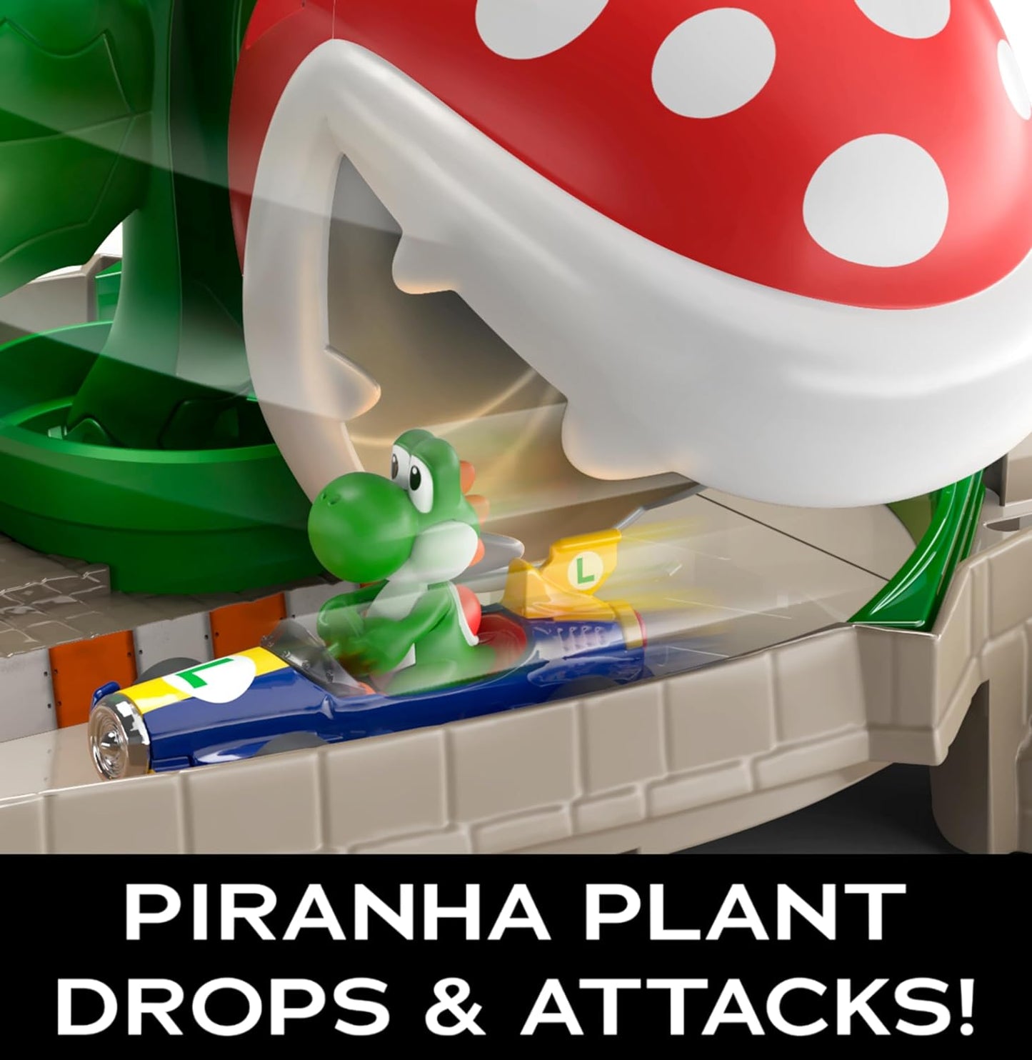 Hot Wheels Mario Kart Piranha Plant Track Playset