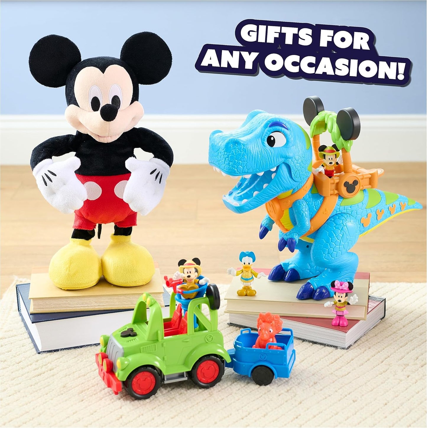 Disney Junior Mickey Mouse Roarin' Safari Dino | 4 Piezas