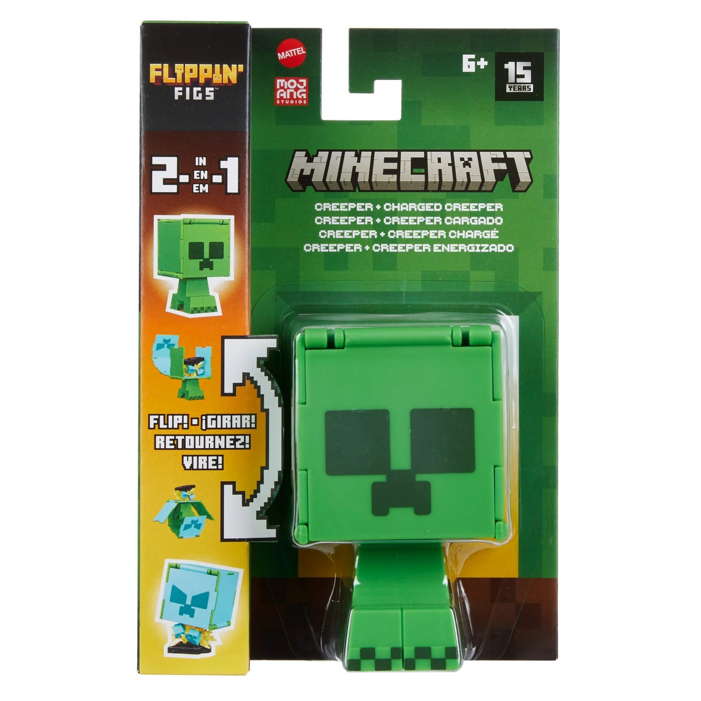 Mattel Minecraft Flippin' Figs | Colección de Figuras 2 en 1