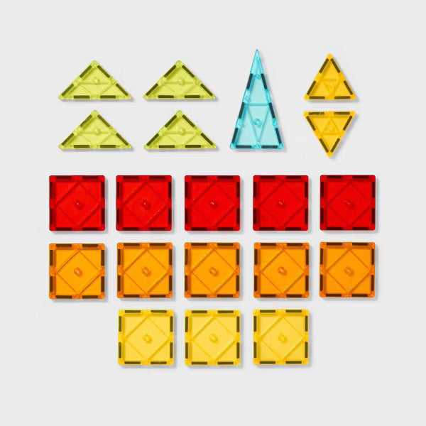 Bloques magnéticos - Roja y Amarilla 20 piezas