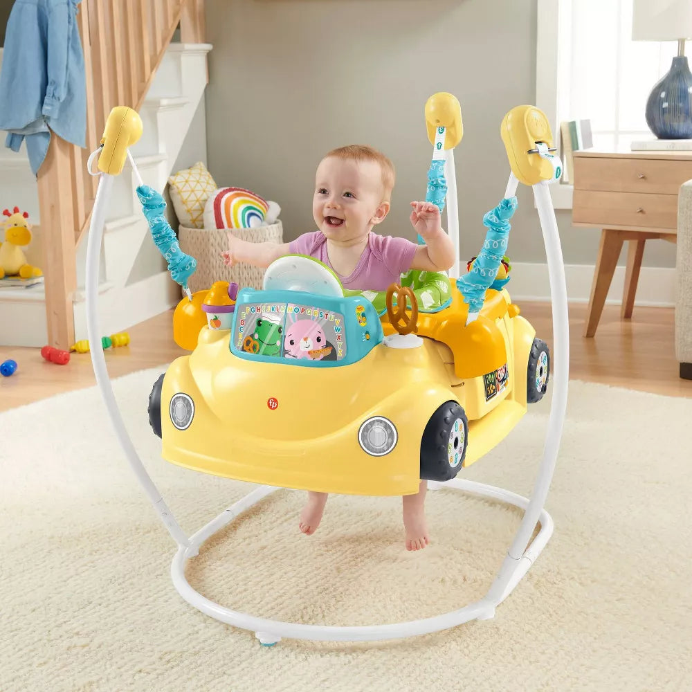 Fisher-Price Juguete de Aprendizaje para bebés y niños pequeños 2 en 1 Servin' Up Fun Jumperoo