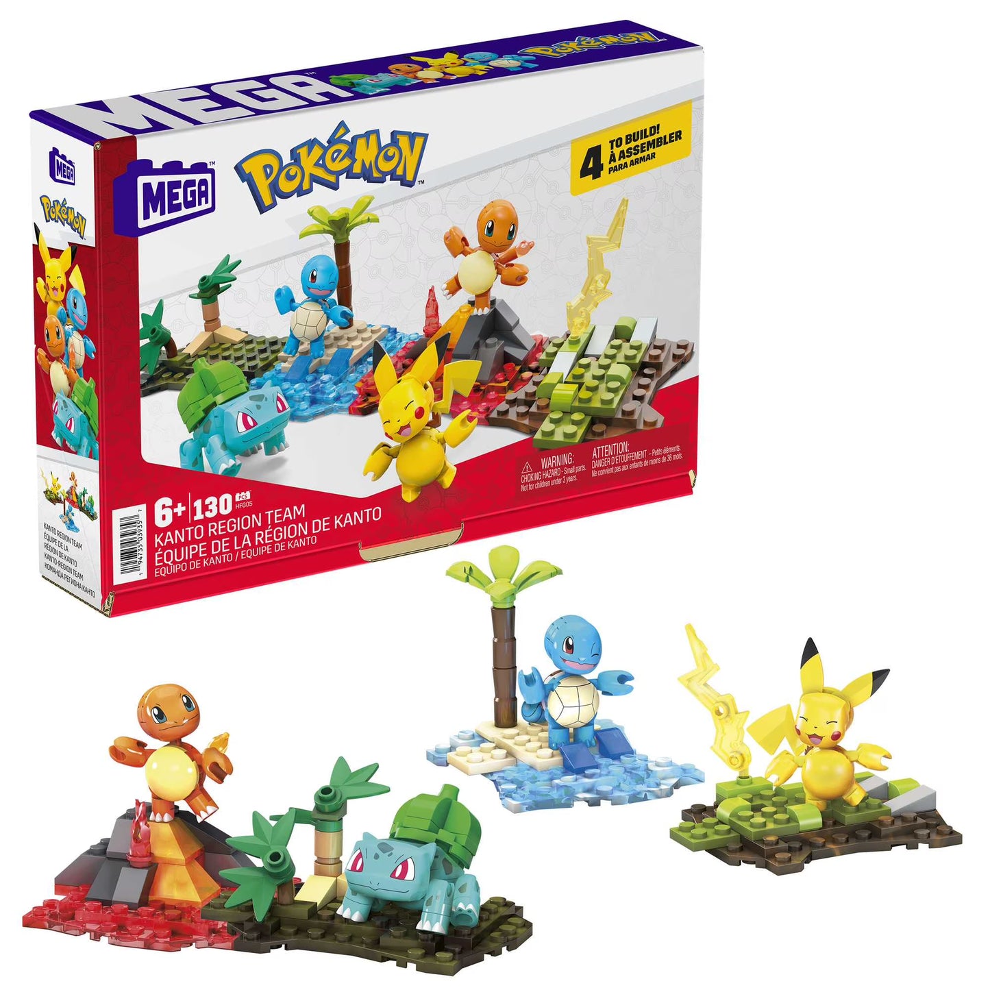 Mega - Juego de Construcción Pokémon Equipo Kanto