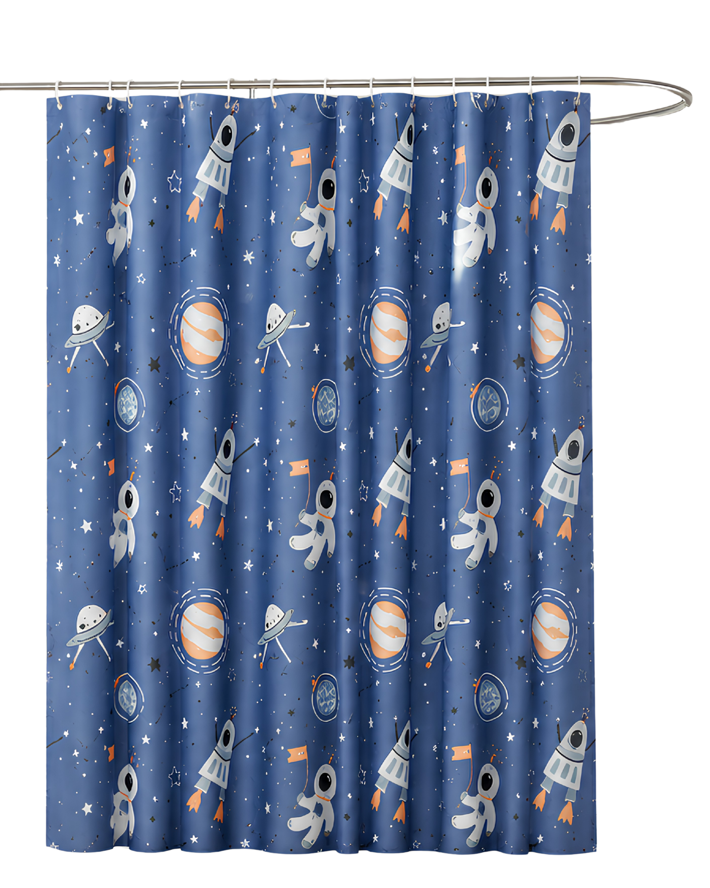 Cortinas Azules del Espacio para Baño