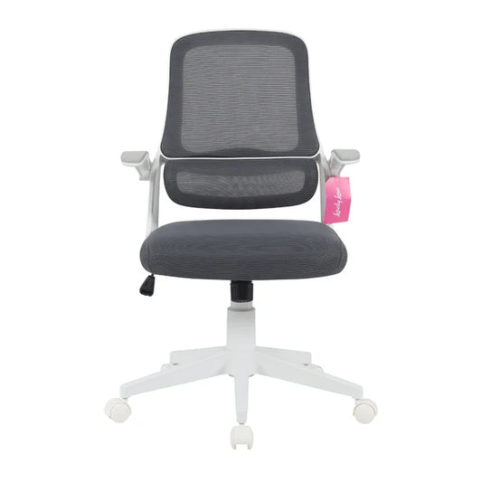 Silla de Oficina Gris y Blanco