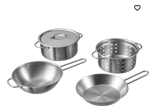 Set de ollas de Cocina de acero inoxidable/ 5 piezas