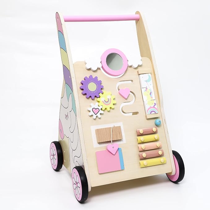 Andador para bebés con temática de unicornio