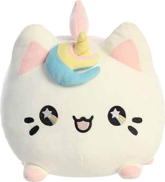 Peluche Aurora Meowchi de Unicornio de Durazno Sabroso - 15 pulgadas