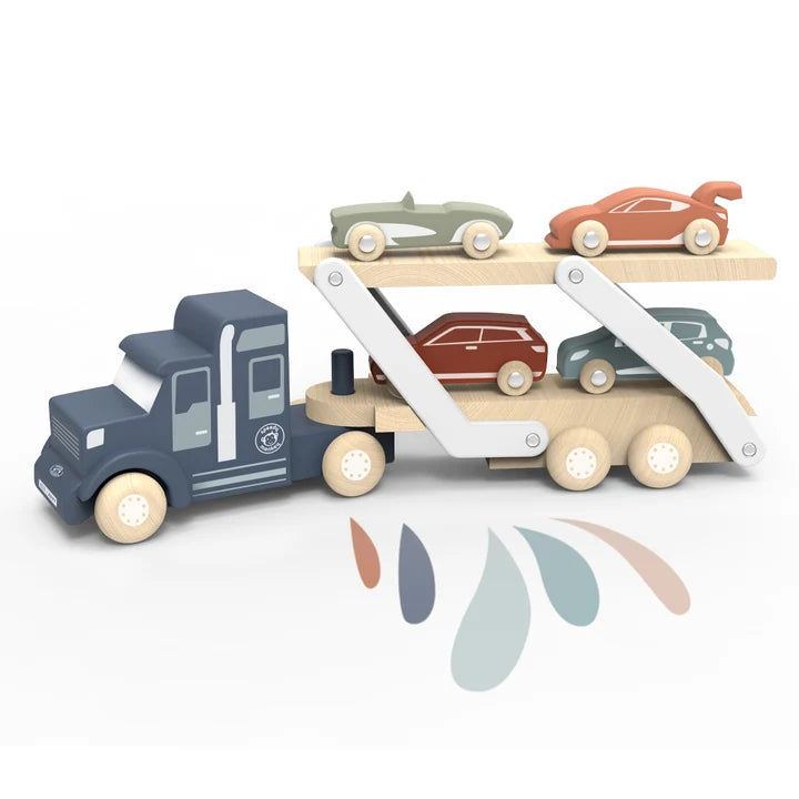 Transportador de coches de madera