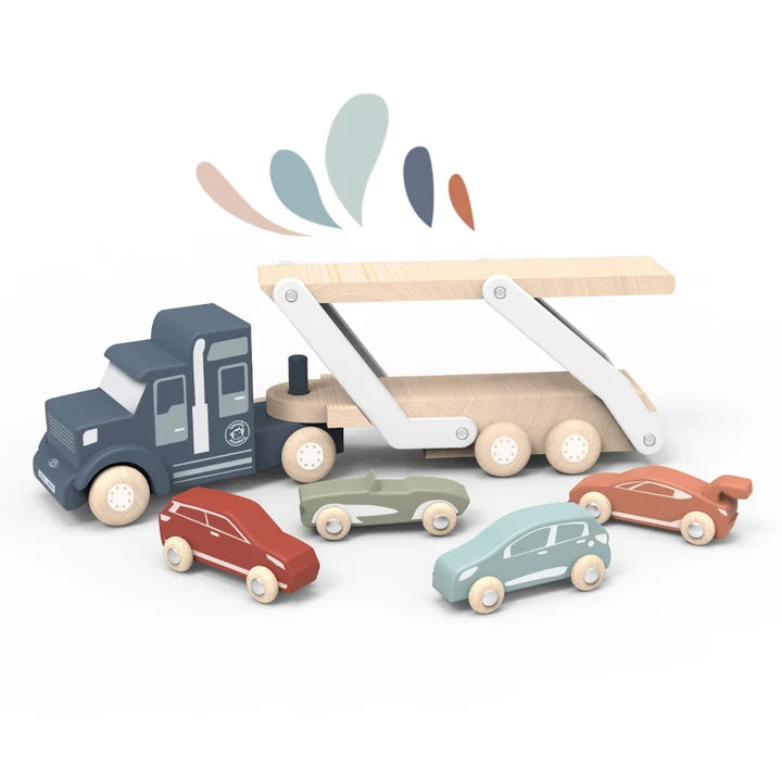 Transportador de coches de madera