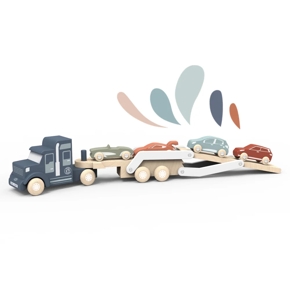 Transportador de coches de madera