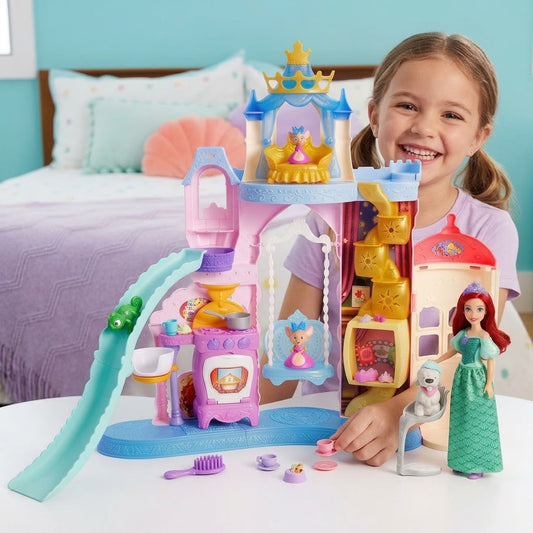 Castillo de mascotas de princesas Disney