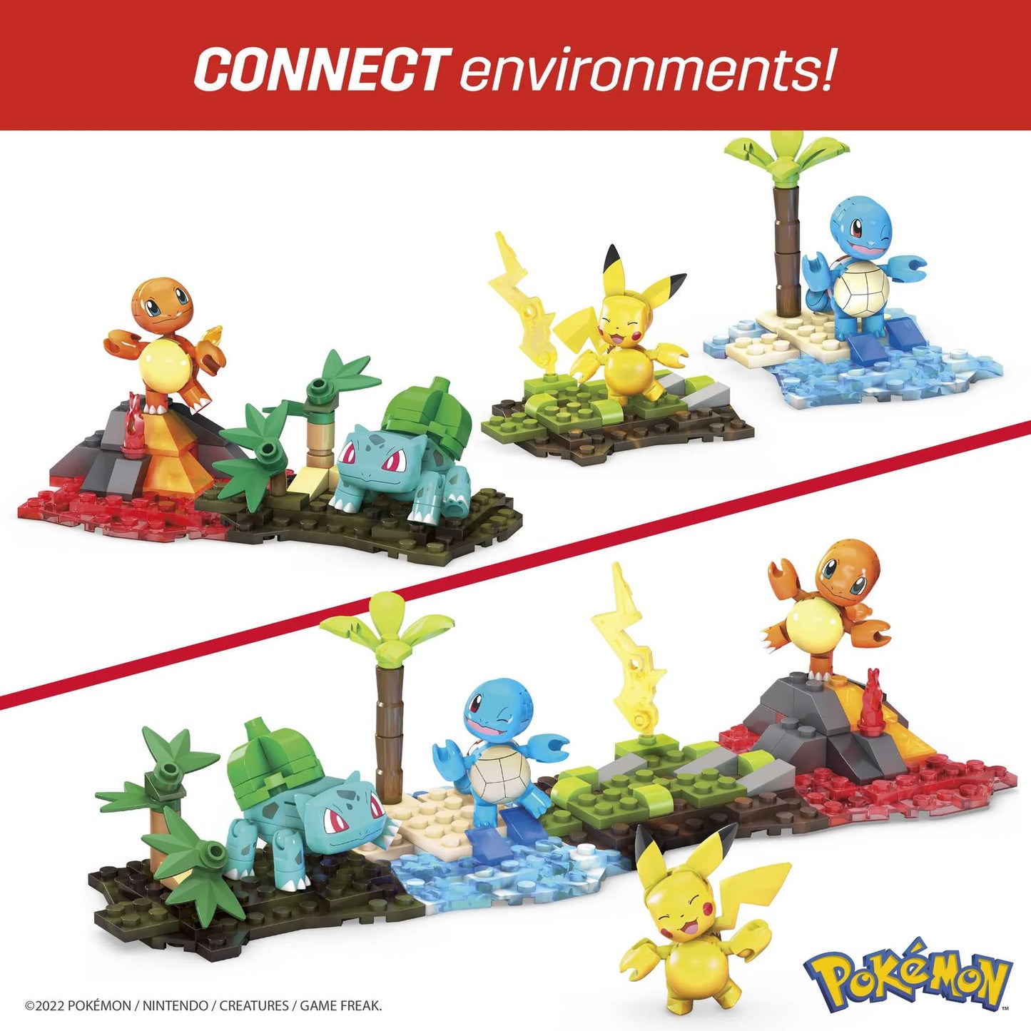 Mega - Juego de Construcción Pokémon Equipo Kanto