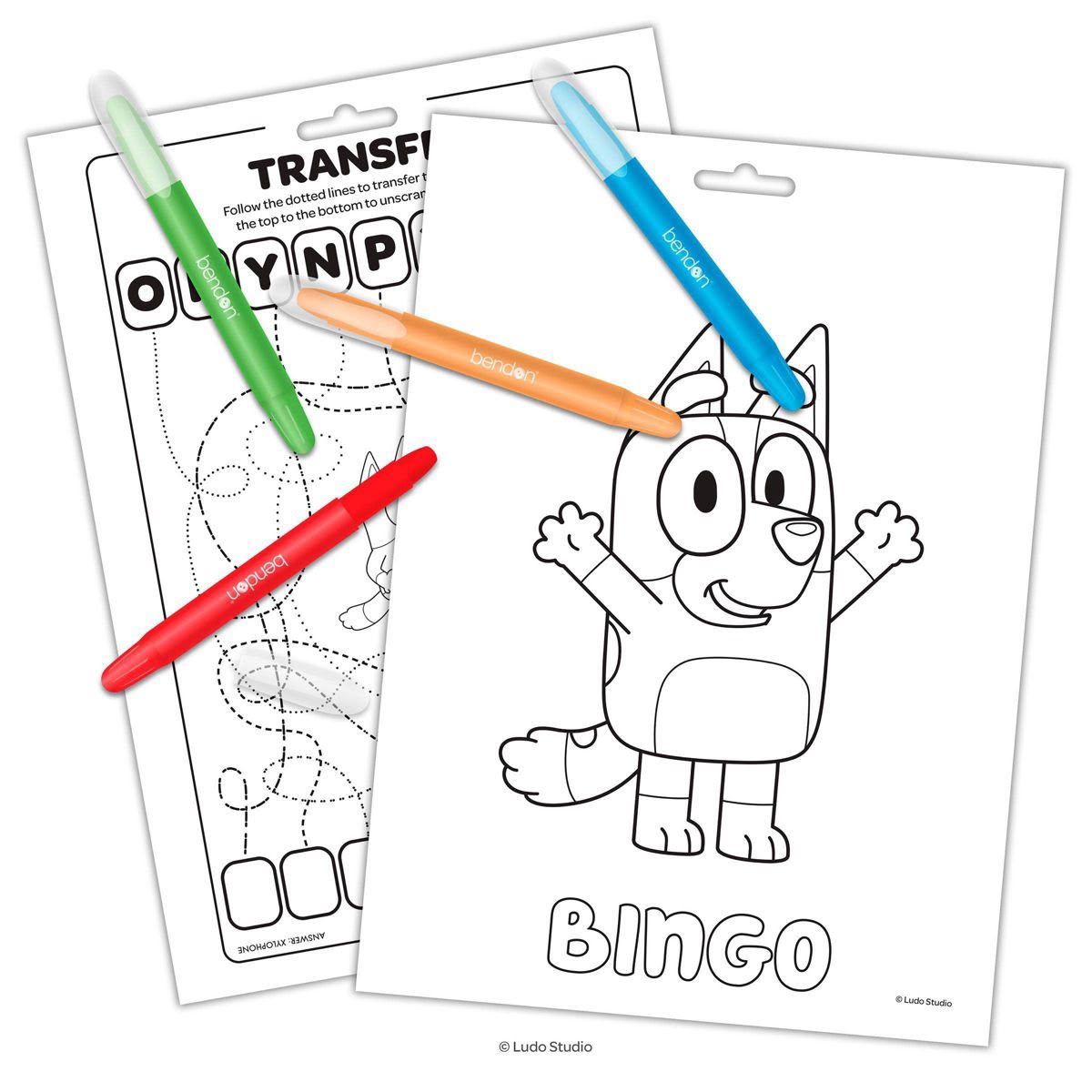 Bluey Imagina/ Tinta Mágica Cuadros con Páginas para Colorear y Actividades (¡2 Libros en 1!)