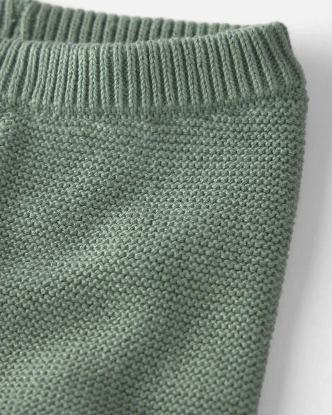 Baby 2-Piece Organic Cotton Cable Knit Top & Pant Set | Little Planet