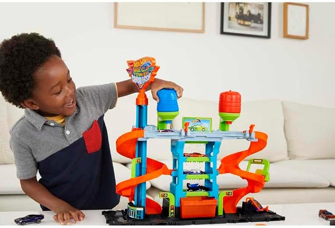 pista de Hot Wheels City Mega Car Wash