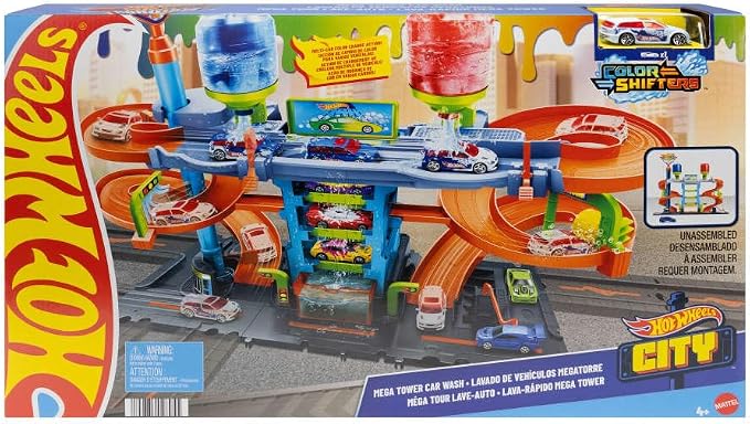 pista de Hot Wheels City Mega Car Wash