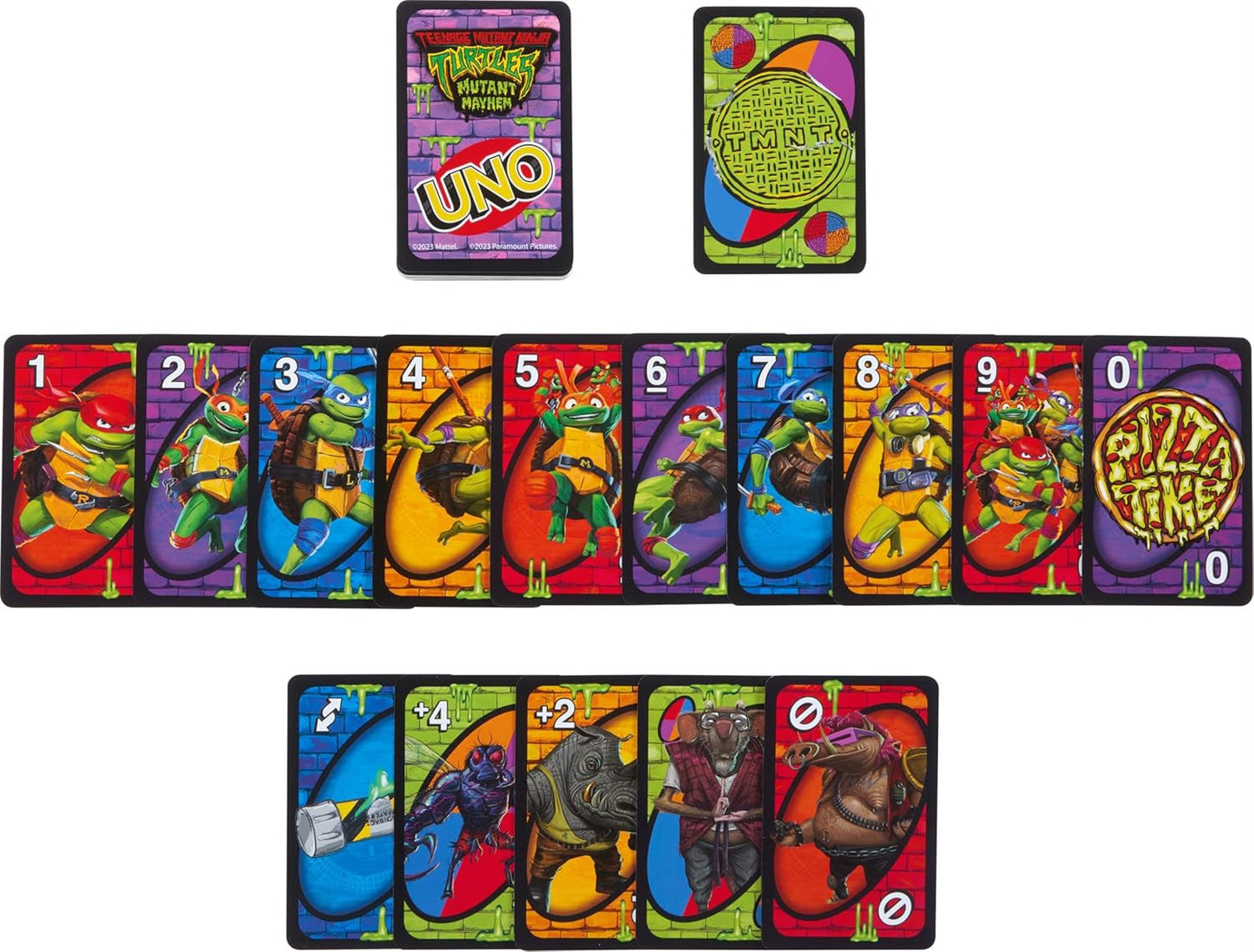 Juego de cartas uno - Teenage Mutant Turtles