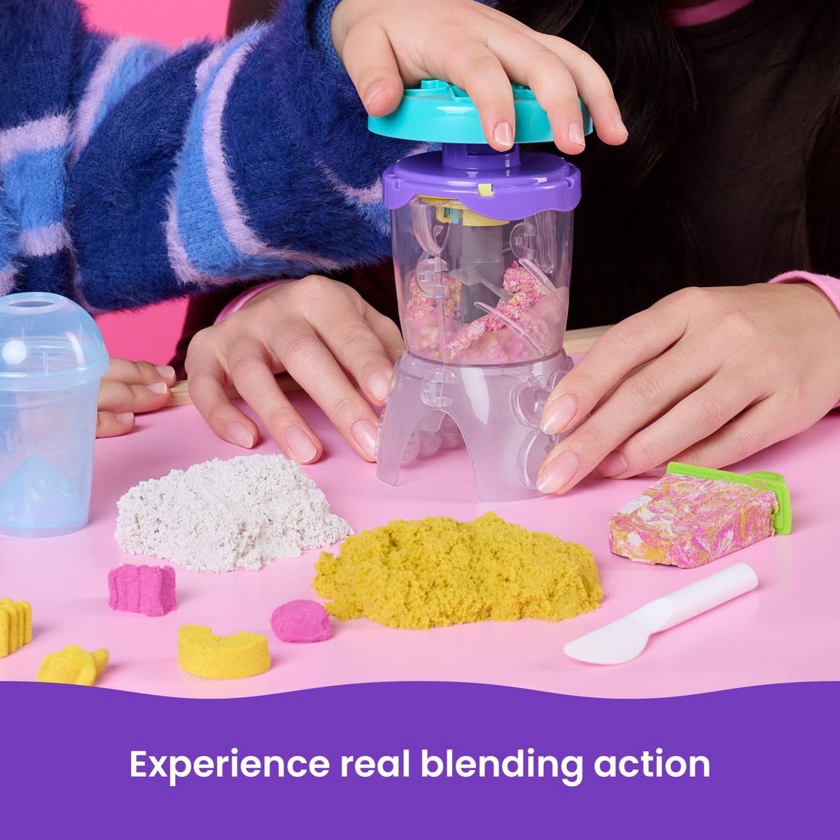 Kinetic Sand smoothie mixer - Batidora de batidos de arena cinética