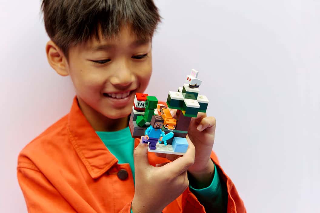 Lego Minecraft - La aventura de steve en la traiga