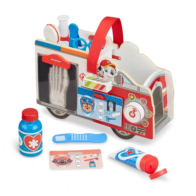 Carrito de Rescate de Madera de Marshall de PAW Patrol