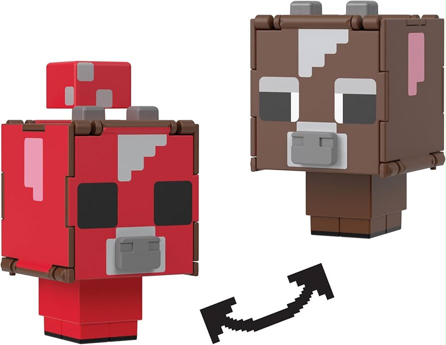 Mattel Minecraft Flippin' Figs | Colección de Figuras 2 en 1