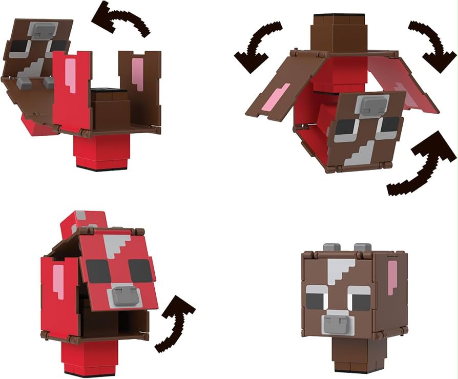 Mattel Minecraft Flippin' Figs | Colección de Figuras 2 en 1