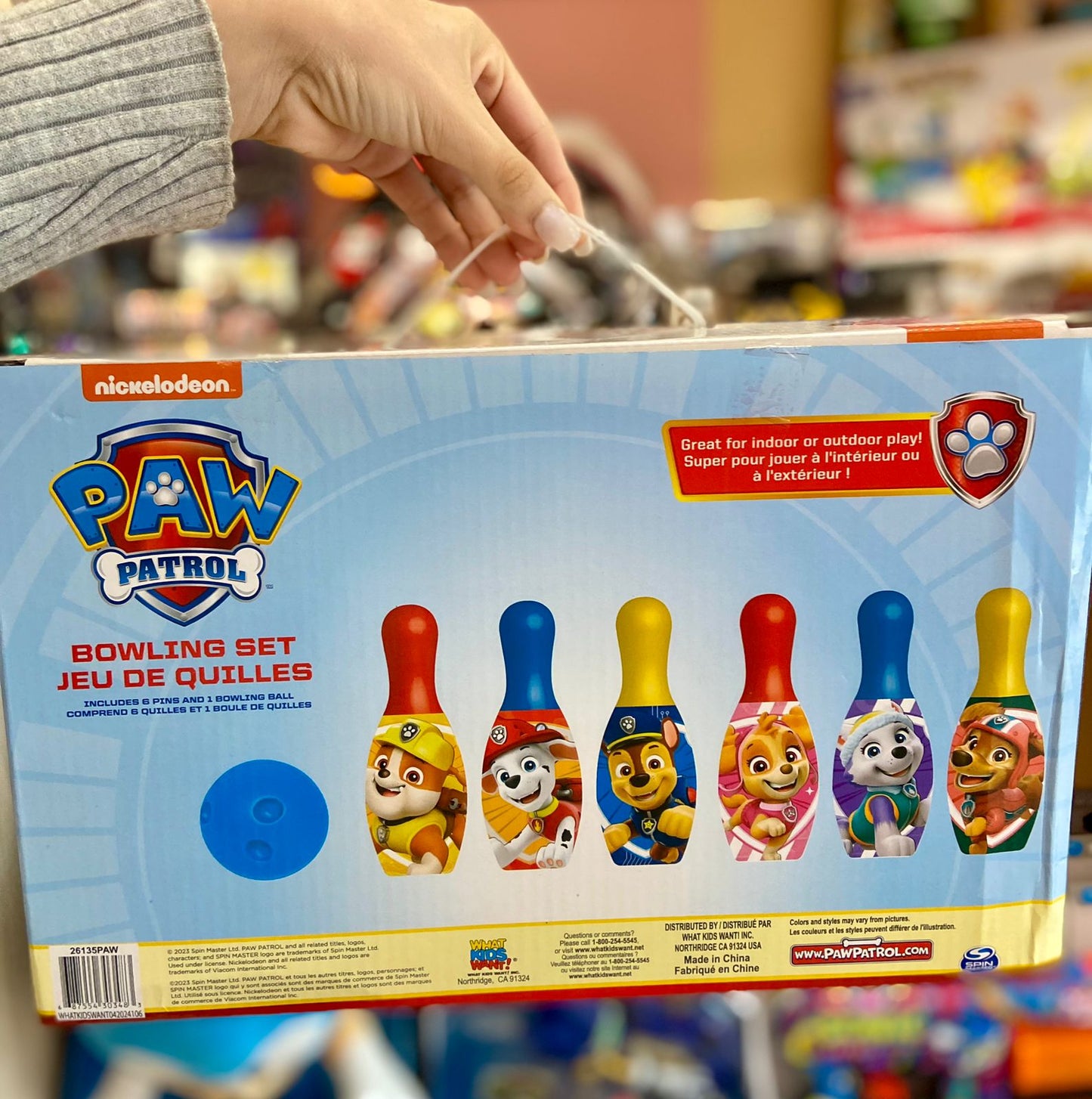 BOWLING SET/ JUEGO DE BOLOS, PAW PATROL