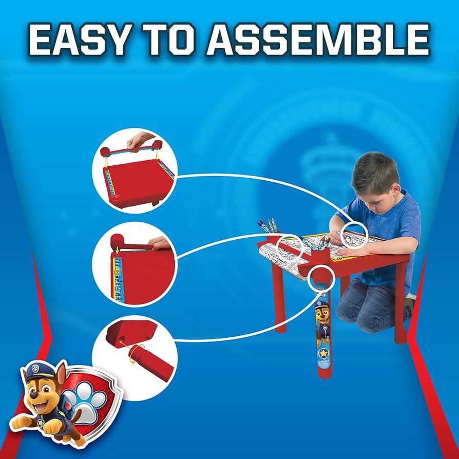 PAW PATROL - Mesa Para Colorear