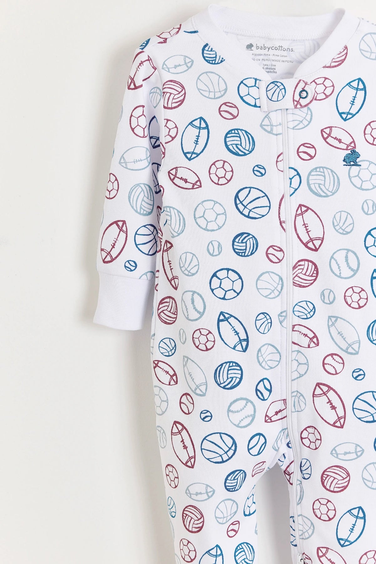 Pijama elástico con cremallera y pies | babycottons