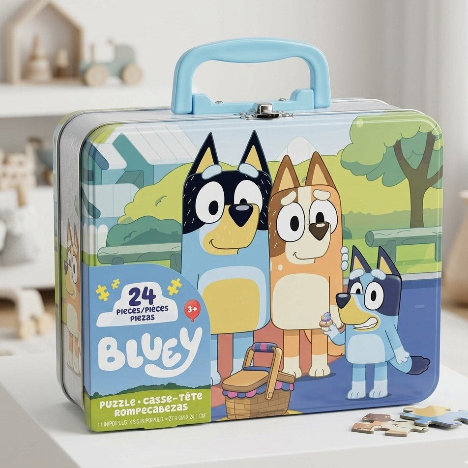 Lonchera con Rompecabezas de 24 Piezas | Bluey