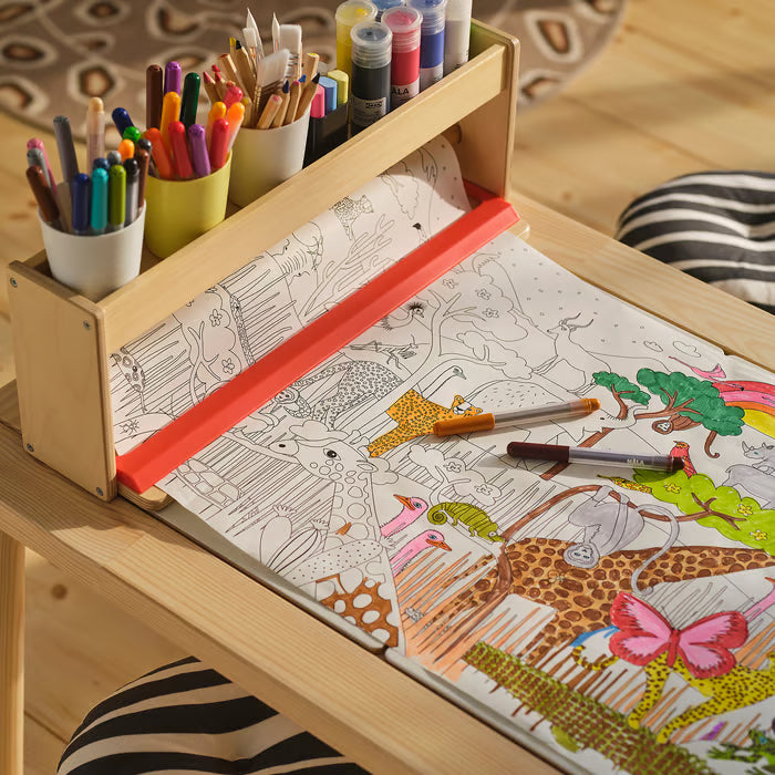 Rollo para colorear- sabana, animales y paisajes 10metros