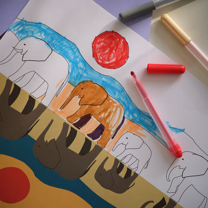 Libro de actividades - animales y paisajes