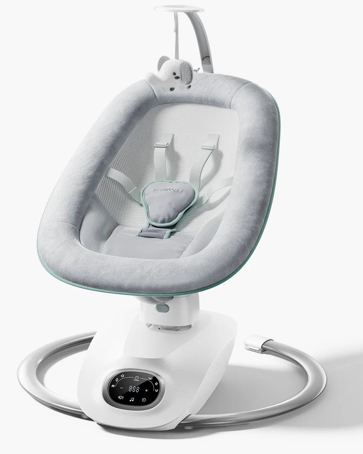Columpio eléctrico para bebés Momcozy CocoSway con movimiento 3D