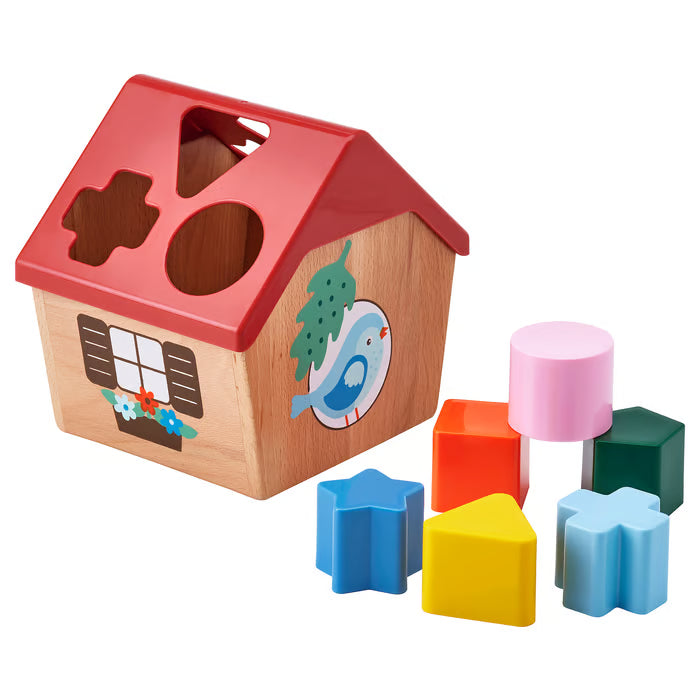 Clasificador de Formas | Multicolor Casita de madera