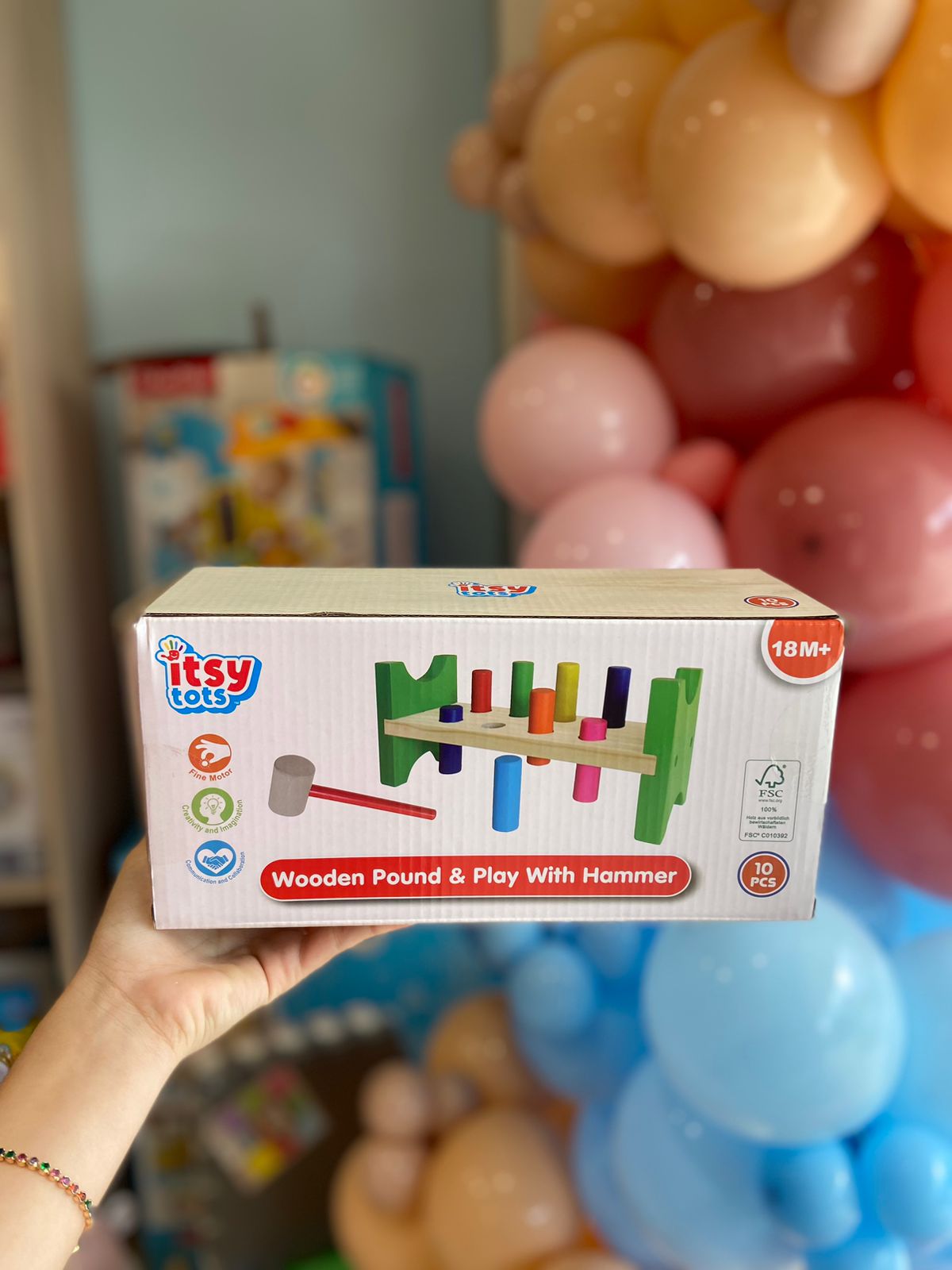 Juego de Madera con Martillo-Itsy Tots
